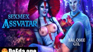 Avatardaki Prensese Aşık Olan Mavi Yarak Neon Işıklı Ağaçların Altında Sikiyor